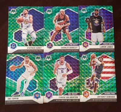 2020-21 Mosaic Basketball GREEN PRIZMS with Rookies You Pick the Card