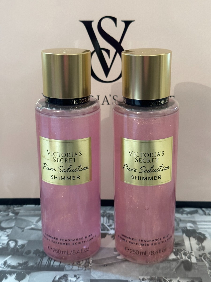2 New Victoria's Secret PURE SEDUCTION SHIMMER Body mist Spray 8.4