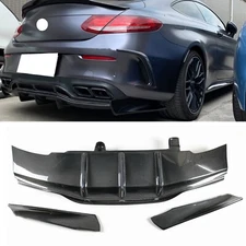 For Mercedes-Benz C63 AMG S 2015-2021 PSM Style Carbon Fiber Rear Bumper