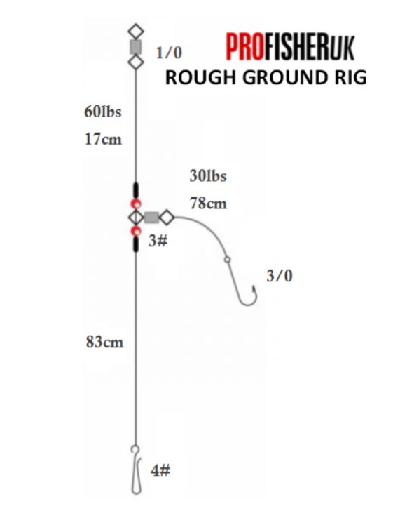 Rough Ground Sea Fishing Rig 3/0 KIT