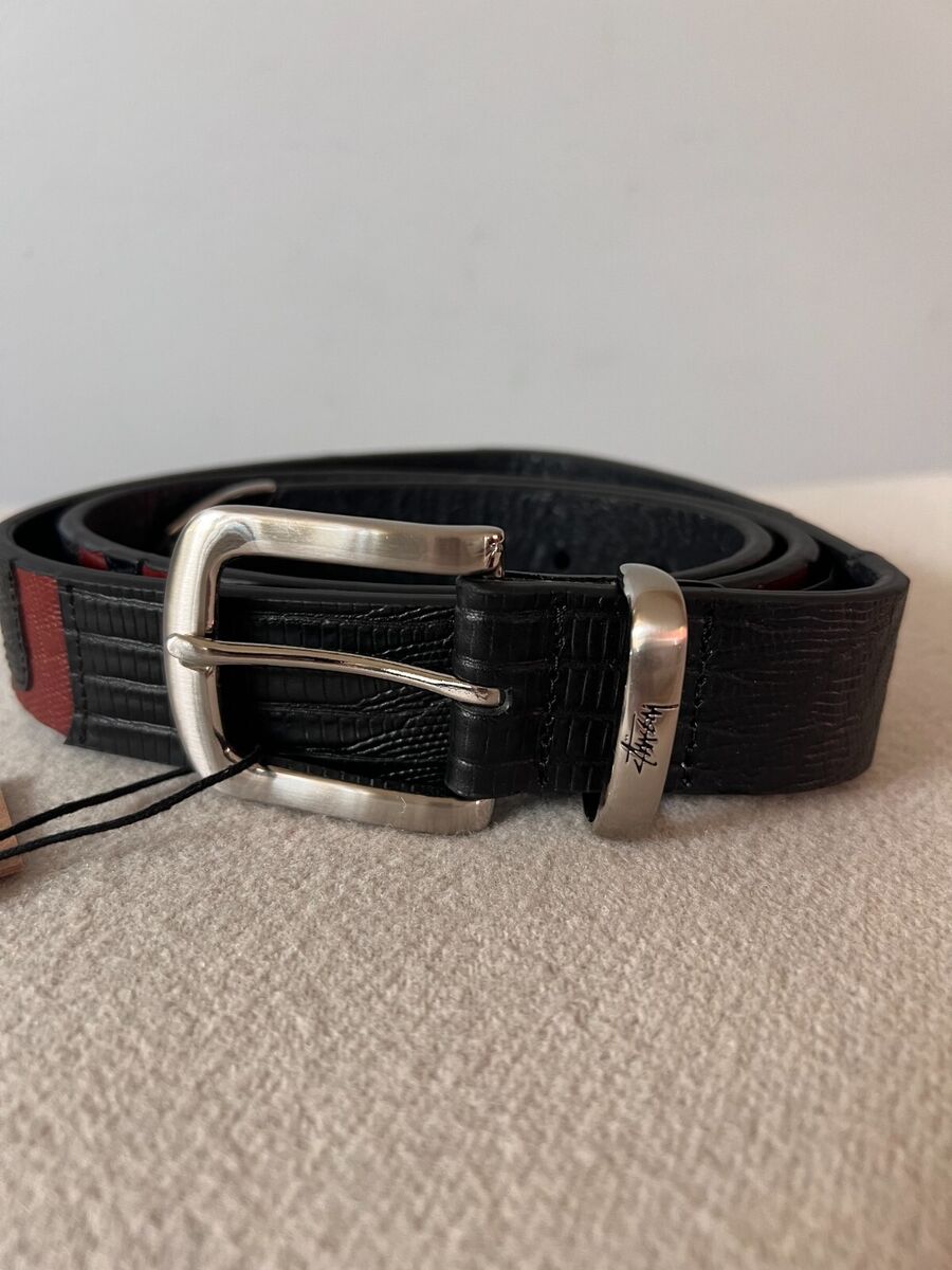Stussy Lizard Texture Underlay Belt - Size L/XL - Black Stussy Lizard Texture Underlay Belt - Size L/XL - Black