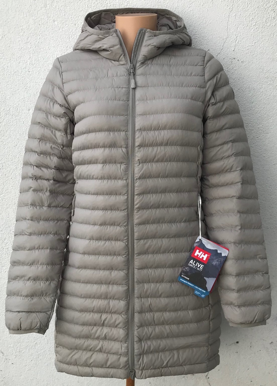 Parka para mujer Helly Hansen aislada Sirdal gris claro $200, talla: L