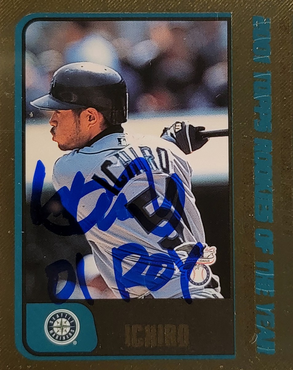 Pujols & Ichiro Suzuki 2001 Topps Gold RC PSA 8 Gem 10 Auto