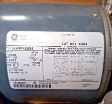 GENERAL ELECTRIC 5k49pn8054 HP 1 V220/380V 50Hz 3PH 1425RPM