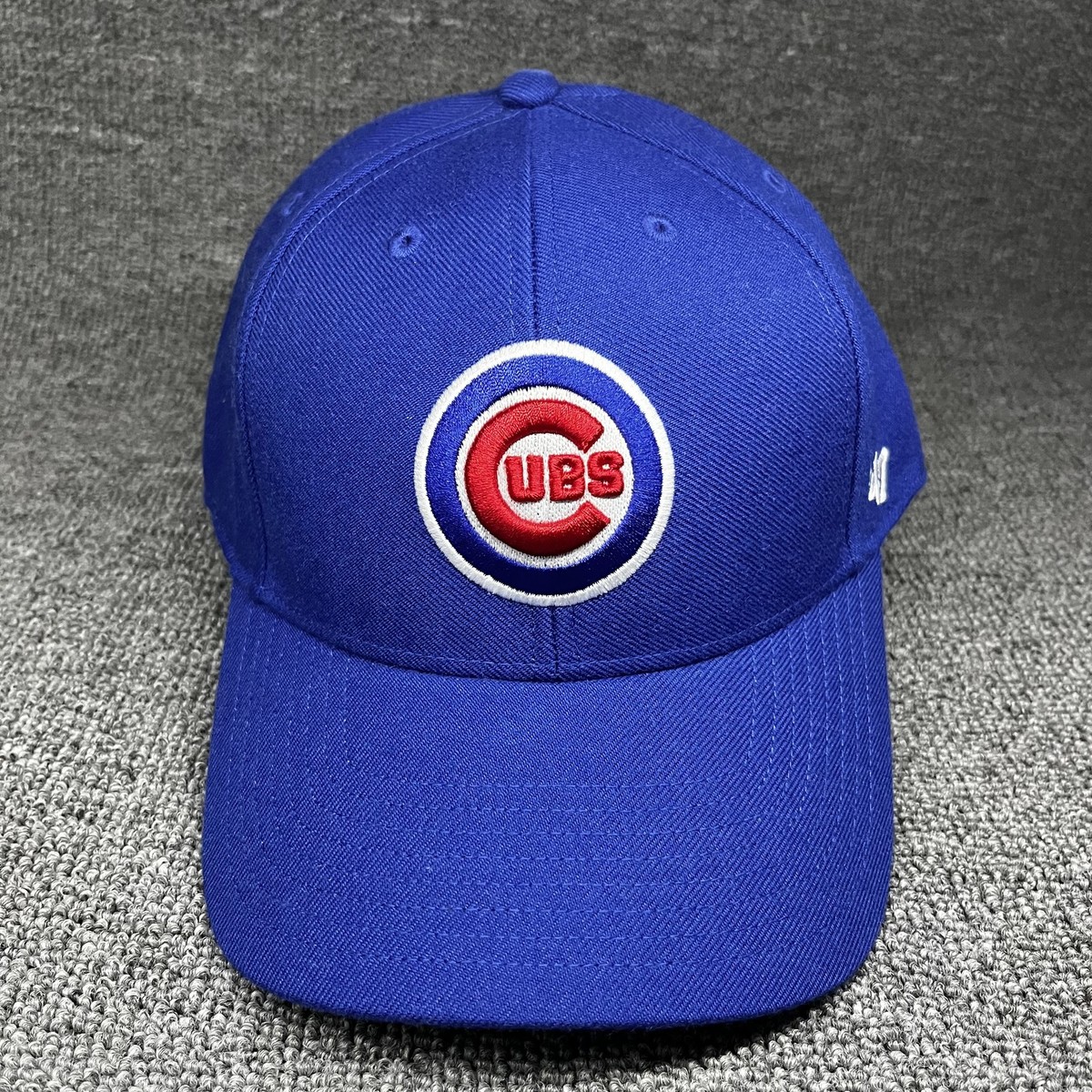 Chicago Cubs '47 MVP Adjustable Hat MLB Royal Blue Structured Hook-and-Loop Cap