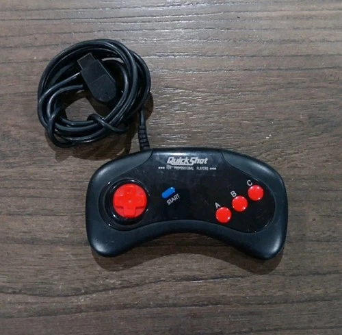 Vintage Sega Genesis Quick Shot Corded Controller QS-181 - Tested, Free Shipping