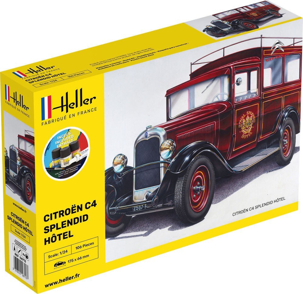 Citroën C4 Splendid Hotel Heller 1/24 kit voiture miniature avec peinture
