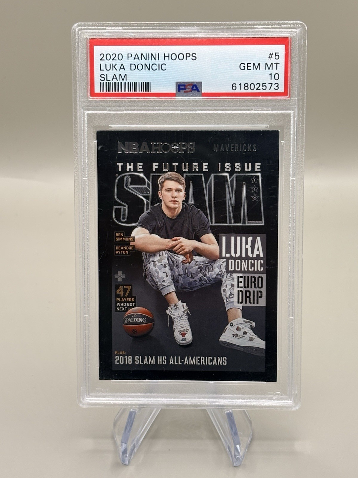 2020 Panini Hoops Luka Doncic Slam PSA 10 Las Angeles Lakers Dallas Mavs 🔥