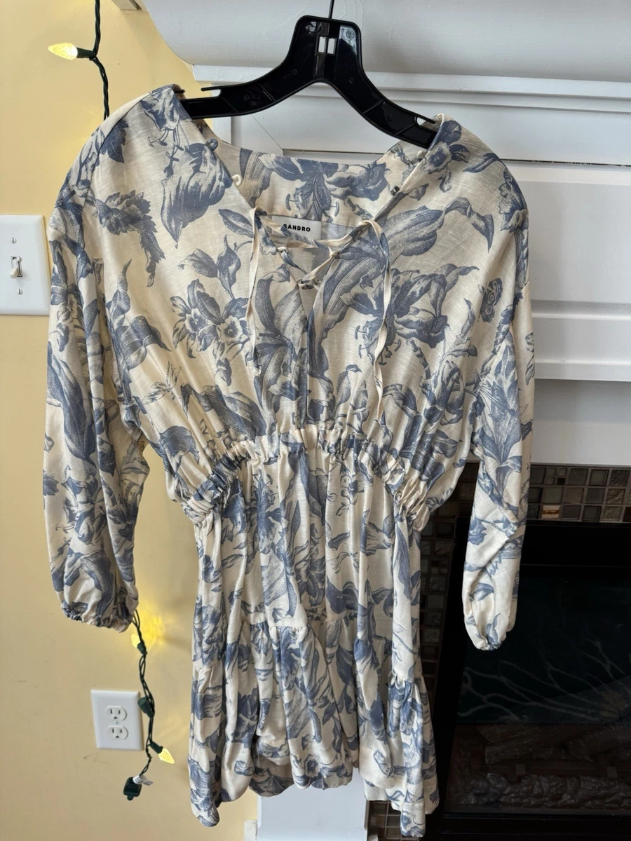 Linen 3/4 Sleeve Floral Dresses for Women for sale | eBay