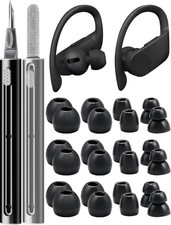 12 Pairs Eartips for Powerbeats Pro/Beats Flex/X Beats Earbuds Accessories,Black