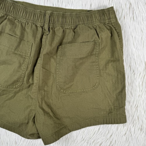 MADEWELL Green Flat Front Elastic Waist High-Rise Bermuda Shorts Women's Size S - 第 17/24 張圖片