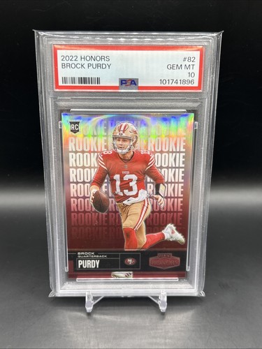 2022 Panini Honors Brock Purdy Rookie RC 1/75 First on Print PSA 10 #82 49ers