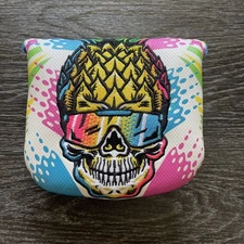 DGAP Swag Golf DGAP HAWAIIAN PINEAPPLE SKULL Don’t Give A Putt Mallet Headcover
