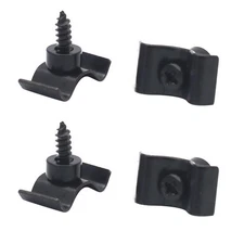 2Set/4Pcs Black Guitar String Trees Retainer Guides for Guitar Bass w/ Screws ss