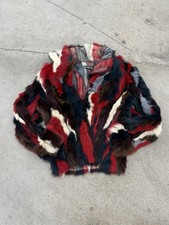 Y2K rare  Bebe 100% Dyed Rabbit Fur Coat Jack...