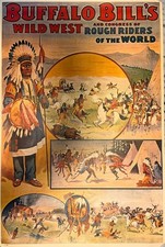 Buffalo Bill's Wild West & Congress of Rough Riders Ambrose Park Poster Reproduction, Framed