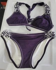NWOT Becca M Braided Crochet Lace Bikini Set Triangle Top & Bottom 115676