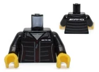LEGO Minifigure Torso Mercedes Benz AMG black jacket speed champions 76909 zip