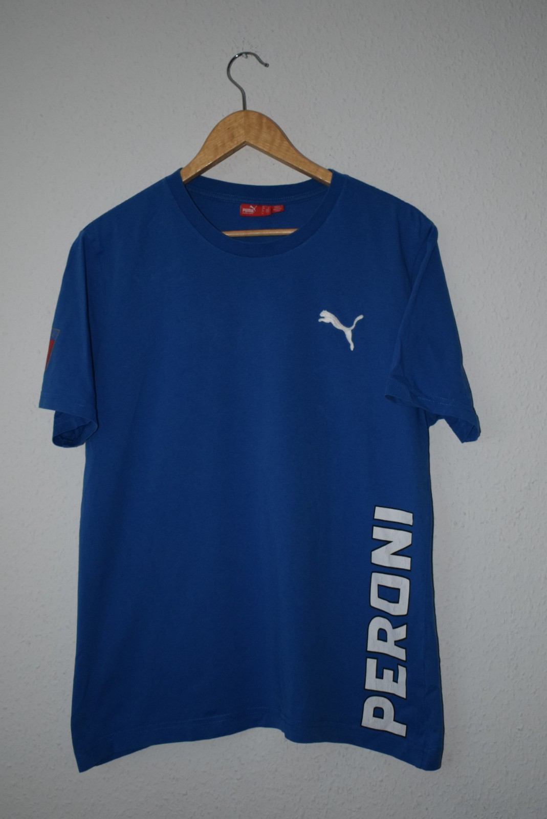 PUMA x Peroni Nastro Azzurro Beer Men's T-Shirt - Blue - Size Large (L)