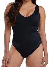 NWT TYR Women's XS Black 1-Piece Swimsuit Chlorine Resistant UPF 50 i1940