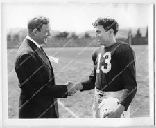 o19518 1942 orig photo Frankie Albert, Ernie Nevers film The Spirit of Stanford
