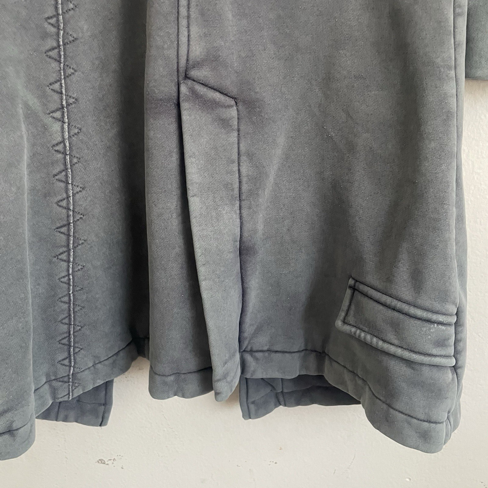 Rerock Nice Two-Tone Distressed Patchwork Coat Ja… - image 4