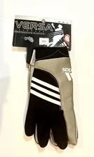 New with tags adidas Versa Protective Lacrosse Gloves Black and Gray Size S