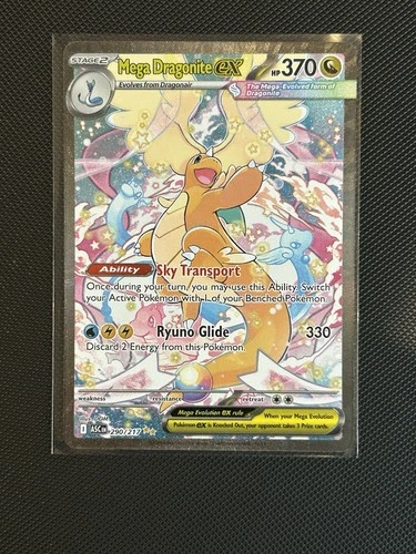 New ListingMega Dragonite EX 290/217 SIR Ascended Heroes Pokemon English