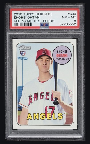 2018 Topps Heritage #600 Shohei Ohtani RC