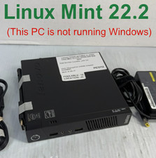 Lenovo ThinkCentre M73 i3 Linux Mint 22.2 Mini PC 120GB SSD 8GB RAM Wi-Fi