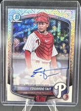Topps 2025 Bowman Chrome Prospect Mega Box Auto Eduardo Tait #BMA-ET RC Phillies