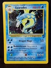 Pokemon Gyarados Holo Rare 7/130 Base Set 2 Vintage 2000 TCG MP WOTC