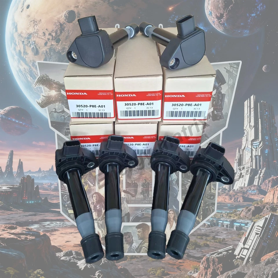 6PCS OEM Ignition 30520-P8E-A01 Coils Fits For Honda Accord Odyssey Acura CL TL - Image 3 of 4