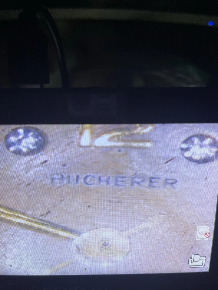 Vintage Bucherer Luxury 17 Jewels Swiss W Diamonds Watch Necklace Working Ster - Image 3 of 4