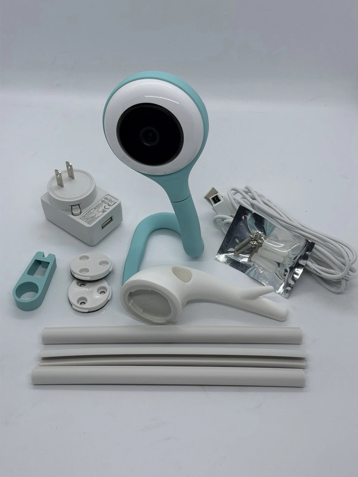 Lollipop Video Baby Monitor with Camera Turquoise True Crying Detection, USED C3