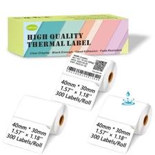 Lemketan 40x30mm Thermal Labels for Supvan T50M Pro, Phomemo M110 - 900 Labels