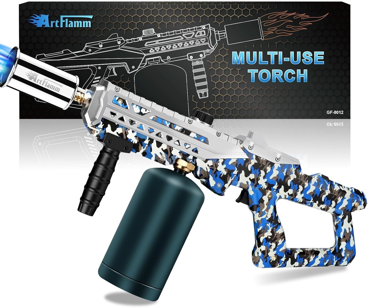 ARTFLAMM Propane Gun Torch - Powerful Grill & Cooking Blower Torch -no Tank