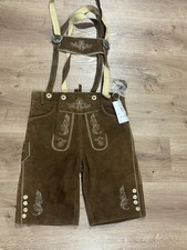 Męskie tradycyjne skórzane spodnie rozm. 48 doskonały stan jak nowe Oktoberfest Summerfest