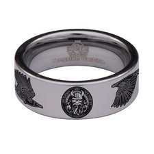 Tungsten Carbide Odin's Ring 8mm Wedding Band Anniversary Ring for Men and Wo...