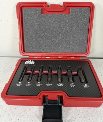MAC Tools SXE7RBRTFOR Screw Extractor Set Broken Bolt Stud Lot Case Foreign Rem.