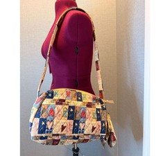 NWT Larenda Quilted Patchwork Purse Sunglasses Case Set Heart Folkart Grannycore
