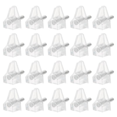  40 stücke Transparente Schrankregal PEGs Kunststoffregale PEGs Schrankregal