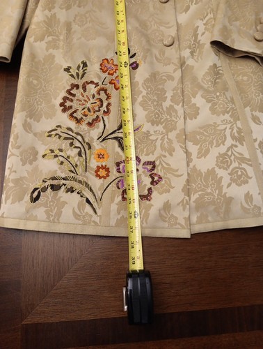 Sigrid Olsen Womens Damascus Long Jacket/Coat/Dress Floral Embroidered Size 16W - Picture 8 of 18