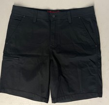 WRANGLER Men's Utility Short Stretch Zip Cargo Pocket Flex Waistband BLACK 34