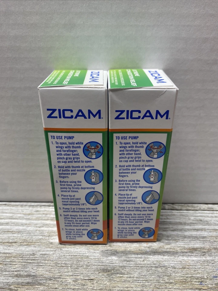 Paquete de 2 spray nasal líquido para aliviar la congestión extrema Zicam de 0,50 oz cada uno Foto 2 de 4