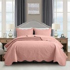 Quilted Floral Bedspread with Pillow Shams 3 Piece Soft Bedding Throw Queen King