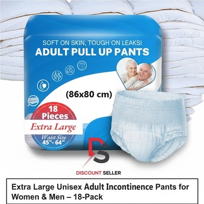 DISCOUNT SELLER 18 x Incontinence Pants Women & Men Maxi | Adult Diapers XL | Pull Up Pants