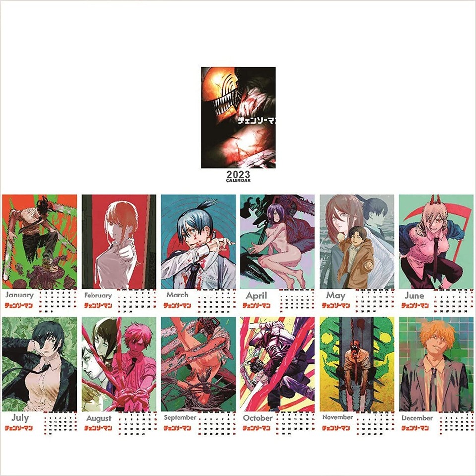 Chainsaw Man Desktop Calendar 2023 Anime Manga Comics Goods Schedule  Hobbies | eBay