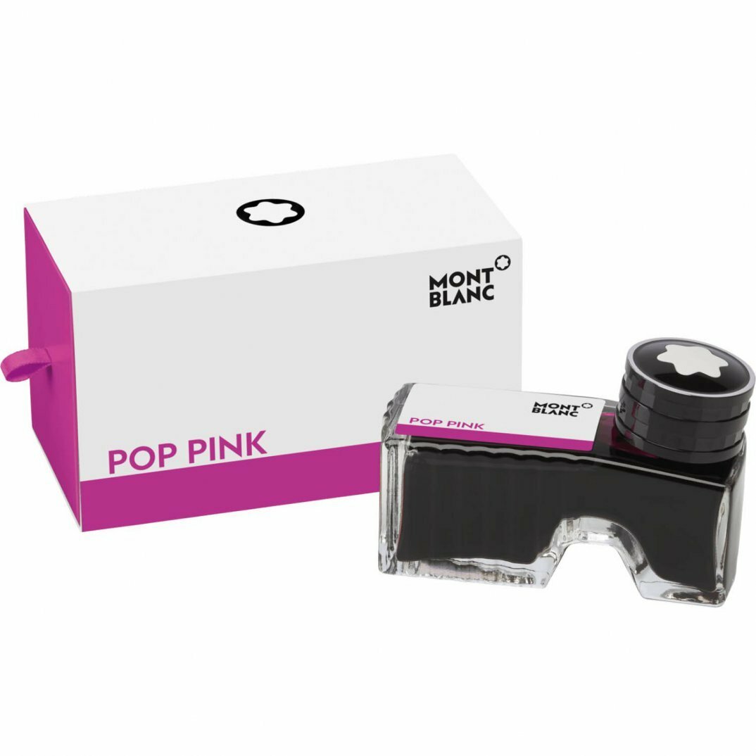 Montblanc Fountain Pen Ink Pop Pink In Inkwell New In Box 60ml