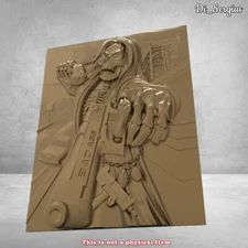 3D stl file relief Scull for CNC router cnc machine milling